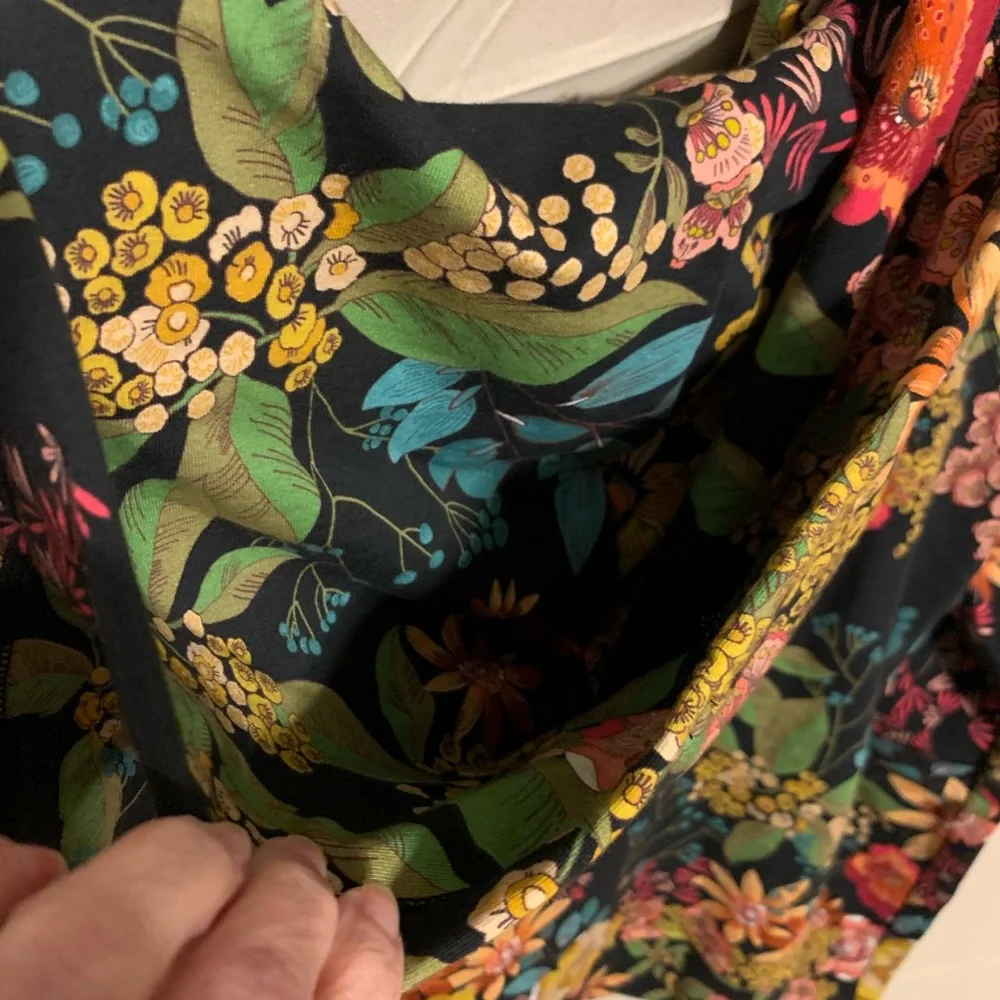 SOLD** 180 NWT XS Johnny Was bohemian floral on black Camilla hoodie - Picture 13 of 16